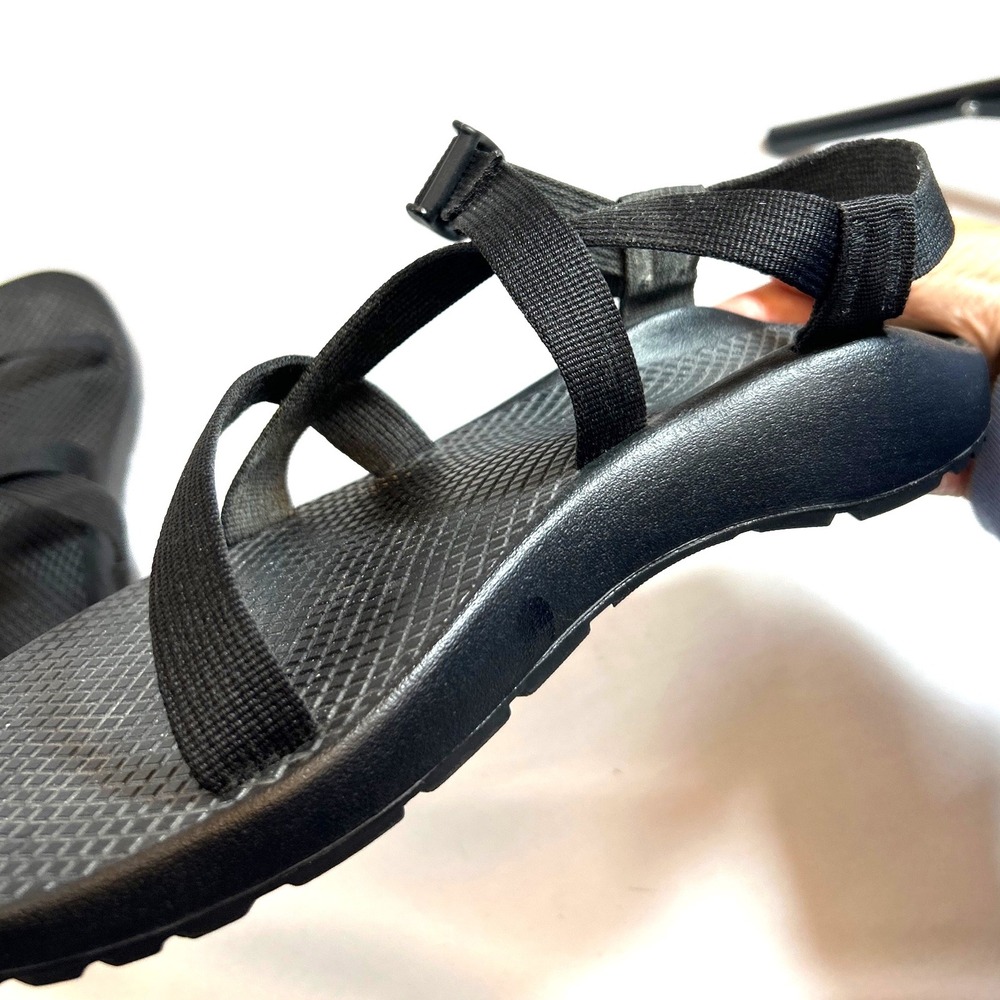 Chaco Z/1 Adjustable Classic Strap Black Sandals for Men Sz 10 Orthotic Support - Picture 4 of 14